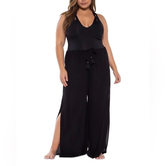 BECCA Other - Becca Etc Trendy Plus Size Modern Muse Cover-Up Pants Black Size 2 X